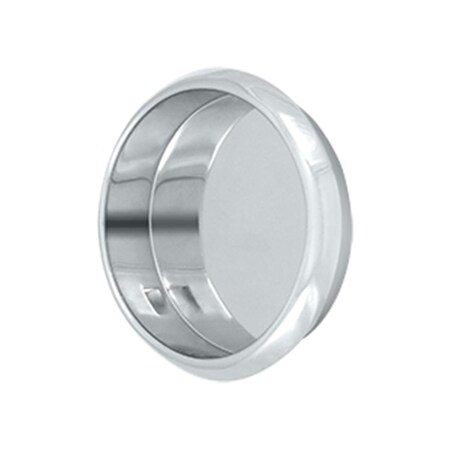 Patioplus 2.12 in. Diameter Round Flush Pull, Bright Chrome - Solid PA575184